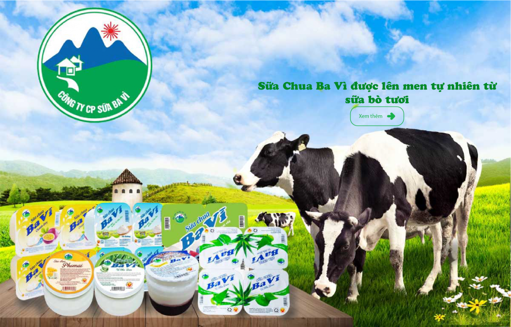Nhà phân phối sữa Ba Vì, các loại sữa bán chạy nhất