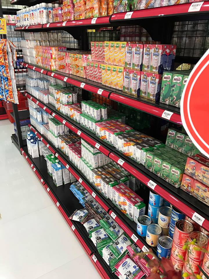 Cách bày hàng hóa tại siêu thị Hân An