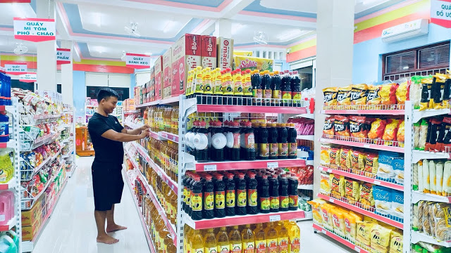 Bài trí siêu thị mini khoa học Bài trí cửa hàng tạp hóa