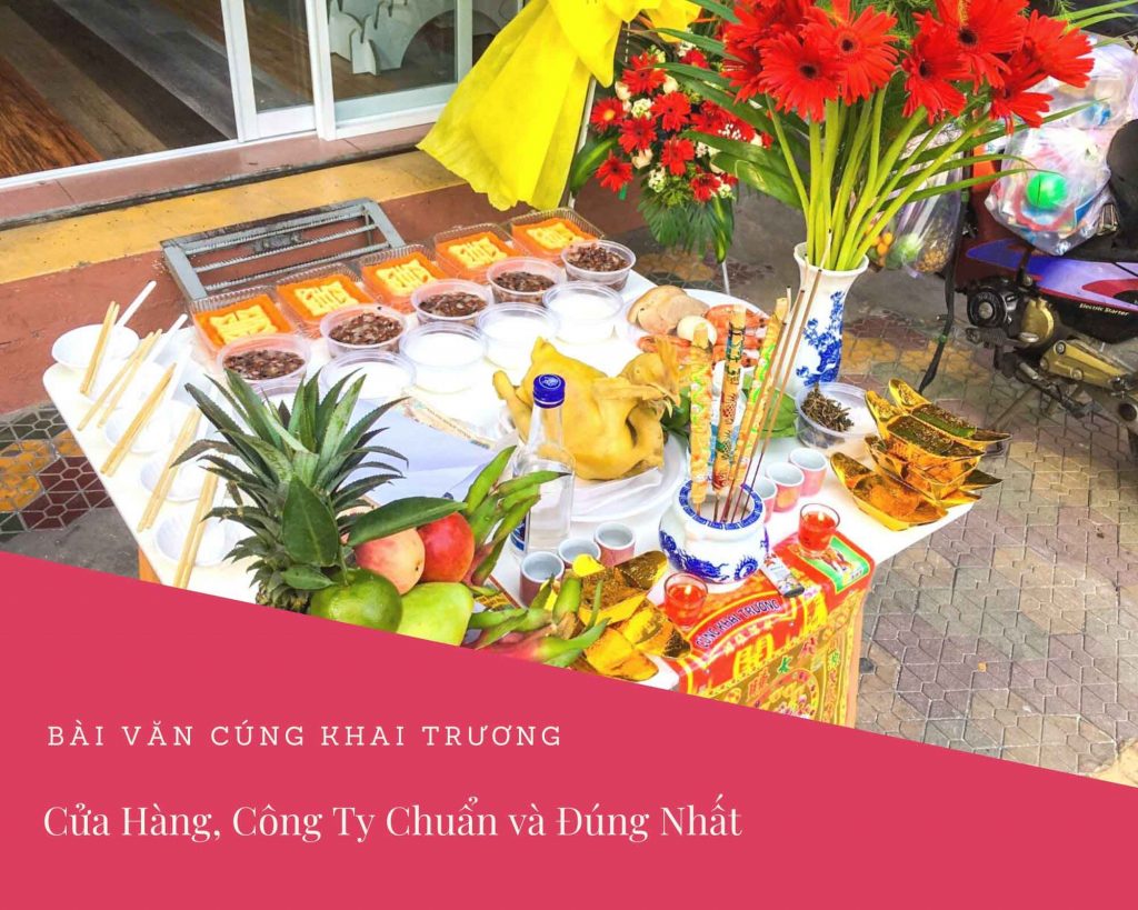 Cúng khai trương cửa hàng, công ty