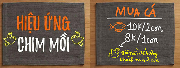 Hiệu ứng chim mồi trong kinh doanh