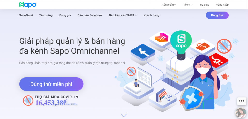 Phần mềm bán hàng đa kênh sapo