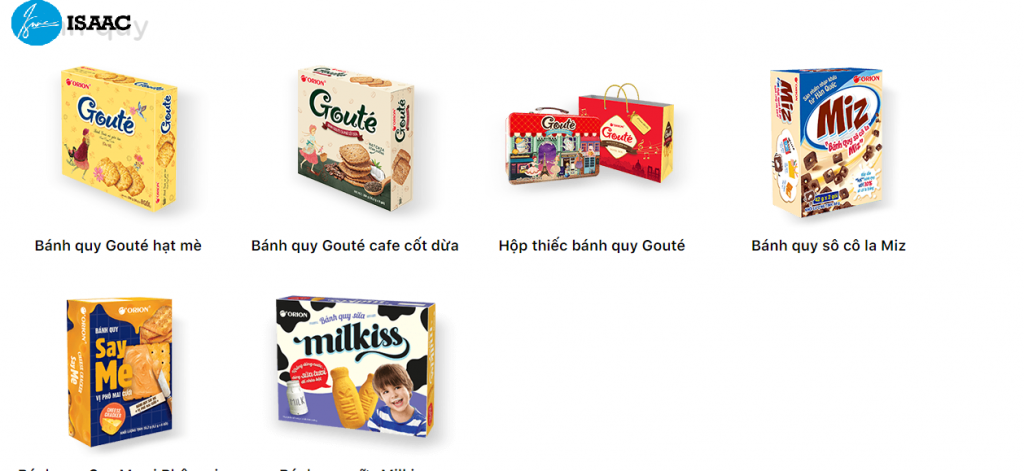Bánh Goute thuộc phân phối bánh kẹo Orion