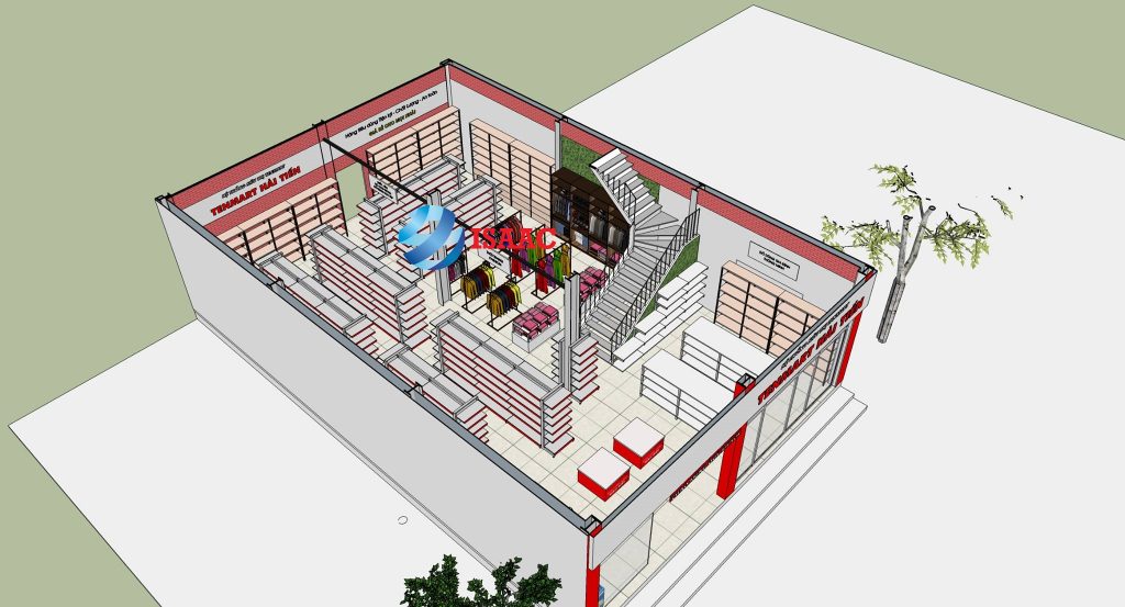 Thiết kế siêu thị tối ưu không gian Thiết kế siêu thị tối ưu không gian