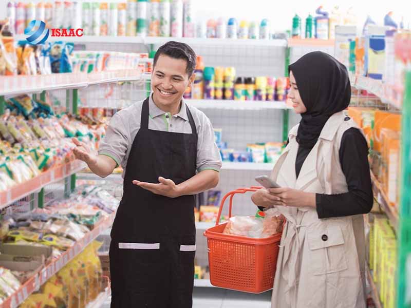 Công vụ làm việc của nhân viên siêu thị