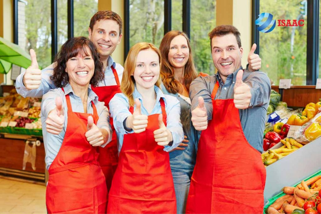 Tinh thần làm việc của nhân viên siêu thị