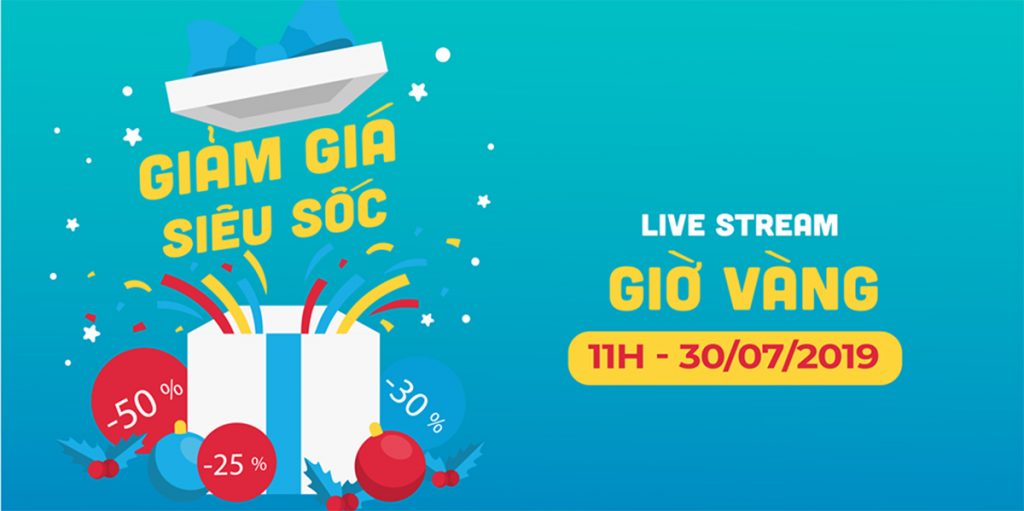 Thông báo về buổi livestream bán hàng