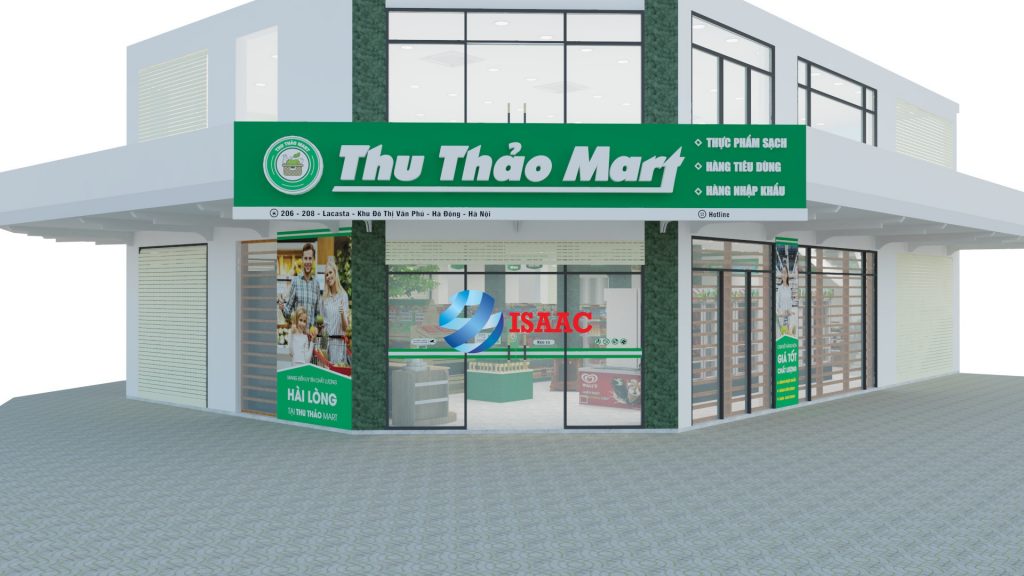 Thiết kế biển bảng siêu thị mini Hà Đông
