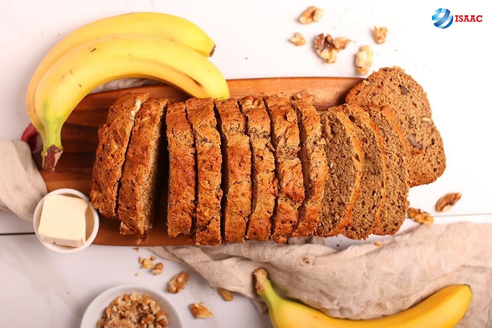 Bánh cam chuối món ăn vặt cho trẻ em