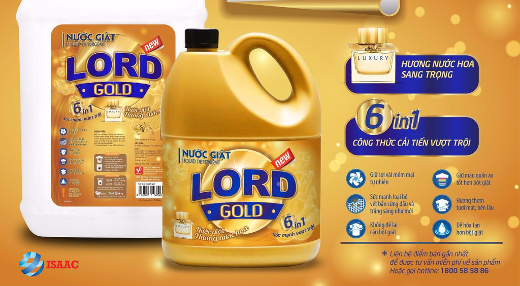 Nước giặt thương hiệu Lord nổi tiếng