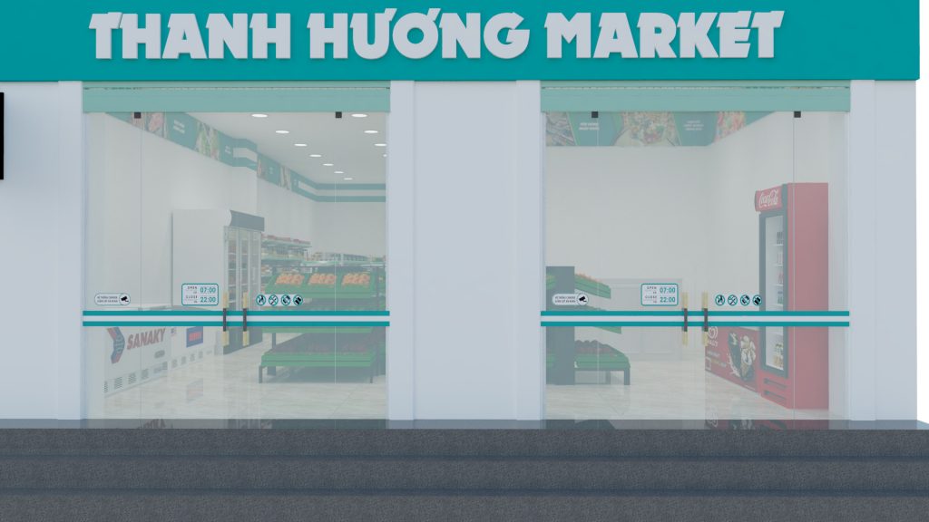 Thiết kế siêu thị Vinhome tại Hàm Nghi Hà Nội
