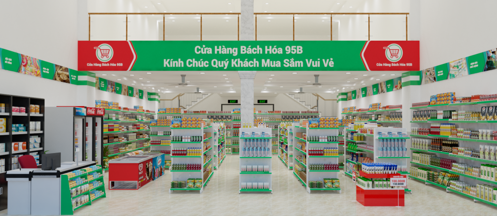 View toàn cảnh cửa hàng bách hóa B95 View toàn cảnh cửa hàng bách hóa B95