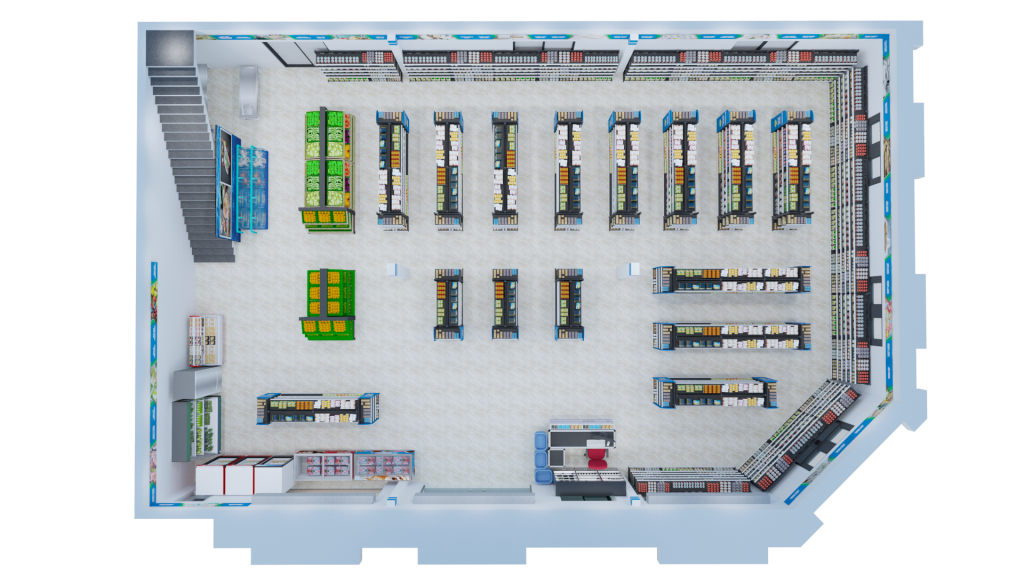 Layout, phân khu hàng hóa của cửa hàng Layout, phân khu hàng hóa của cửa hàng
