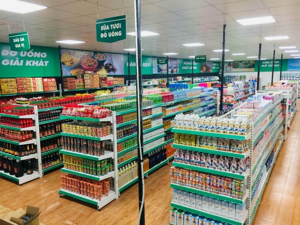 HÌnh ảnh giá kệ, phân khu hàng hóa 