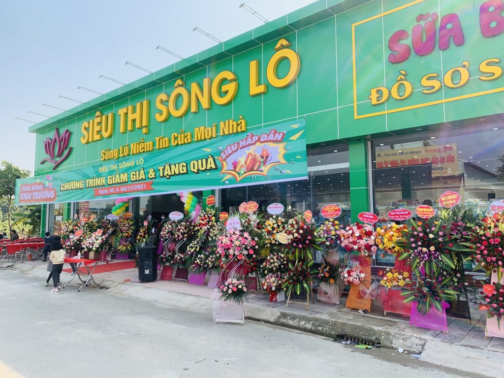 Thiết kế và thi công biển bảng siêu thị Sông Lô Thiết kế và thi công biển bảng siêu thị Sông Lô